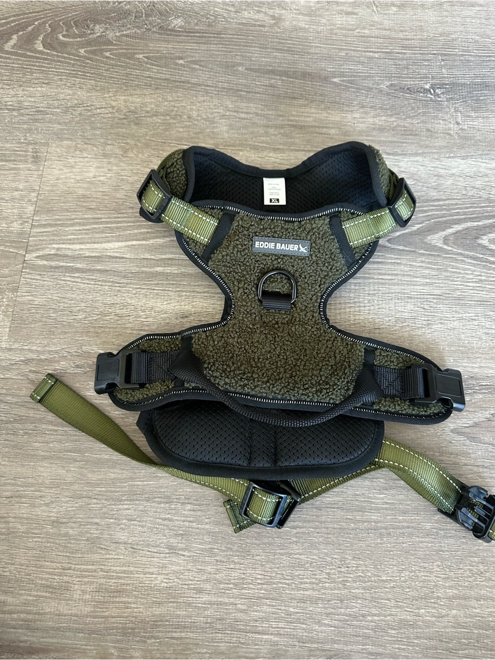 Eddie Bauer Olive Green Padded Dog Harness